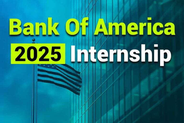 Bank of America 2025 Internship Boost Your Career